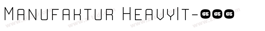 Manufaktur HeavyIt字体转换